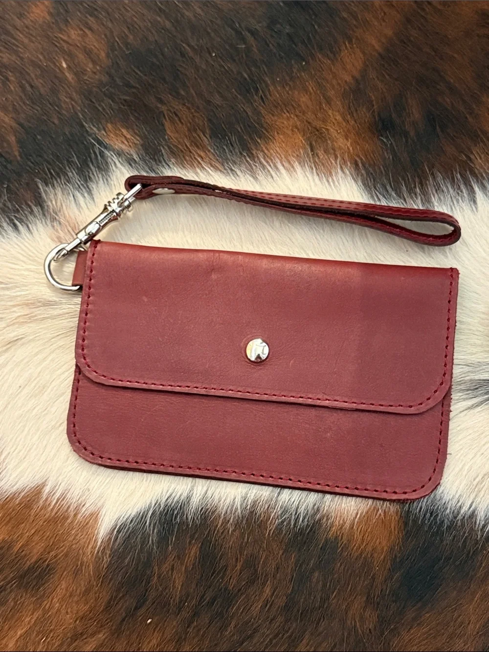 SANUMI LEATHER WRISTLET AND COIN PURSE